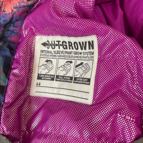 Columbia Multicolor Abstract Jacket kids ski jacket L - Picture 7 of 12